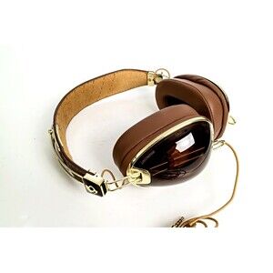 Skullcandy Roc Nation Aviator Clear Brown Gold Headphones Transparent